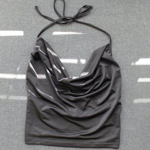 Black Halter Top